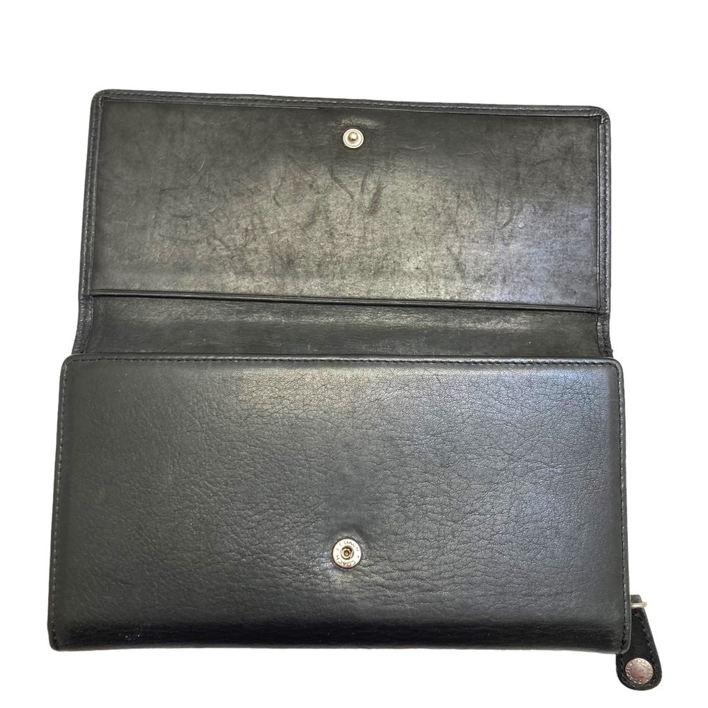 Coach vintage black leather clutch wallet - Picture 2 of 14